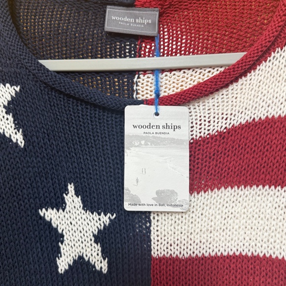 Wooden Ships FLAG ROLLNECK COTTON size X/L Cotton - Picture 4 of 9